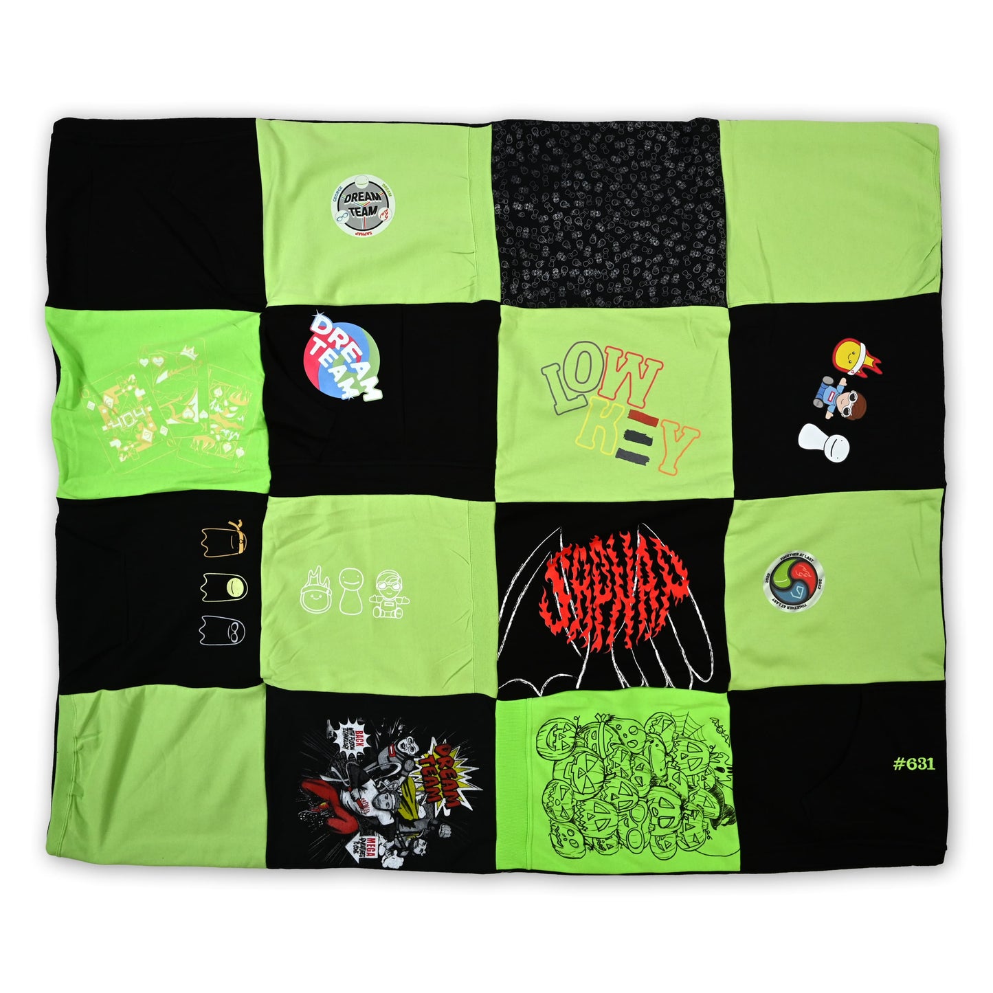 Dream Team Dark Serialized Handcrafted Quilt