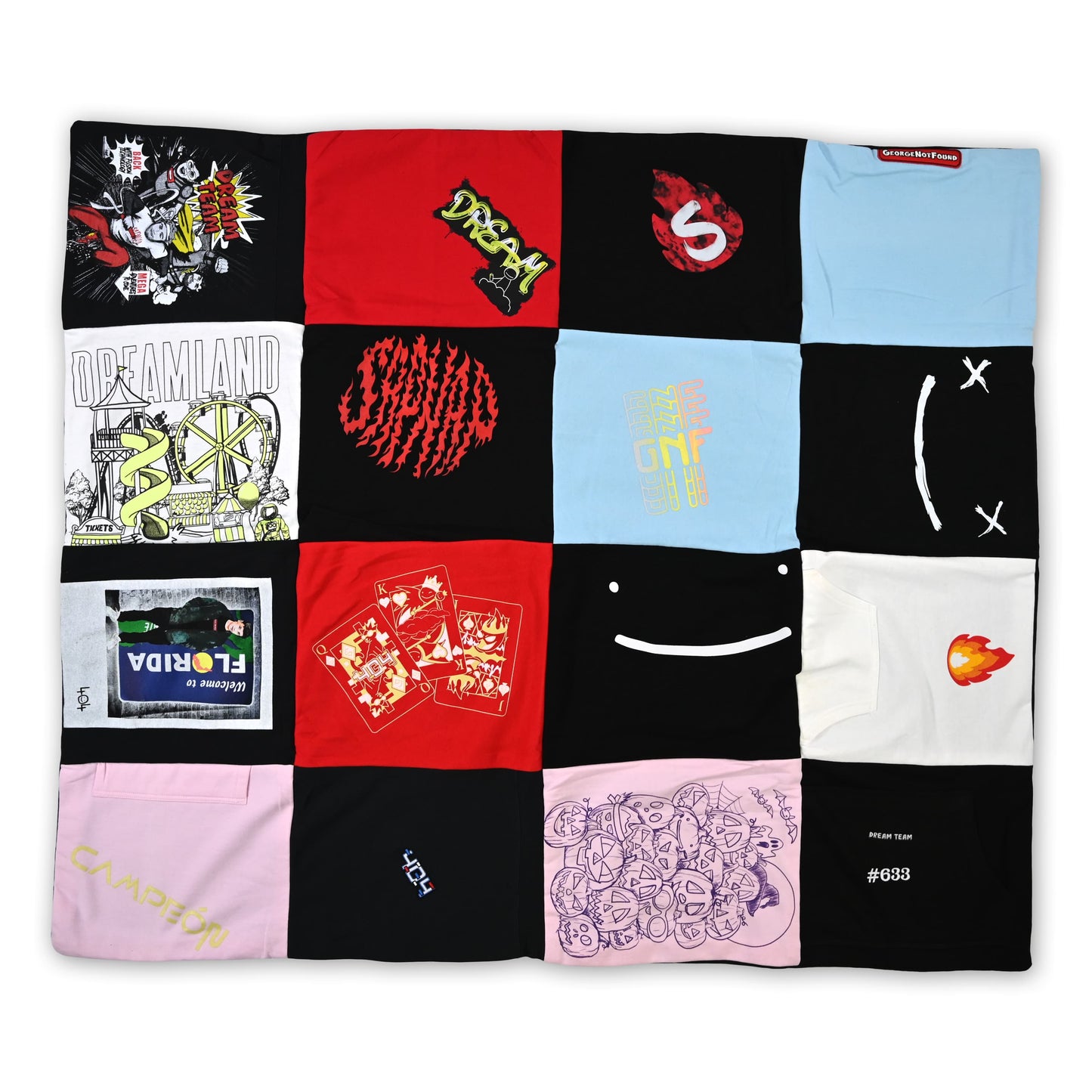 Dream Team Dark Serialized Handcrafted Quilt