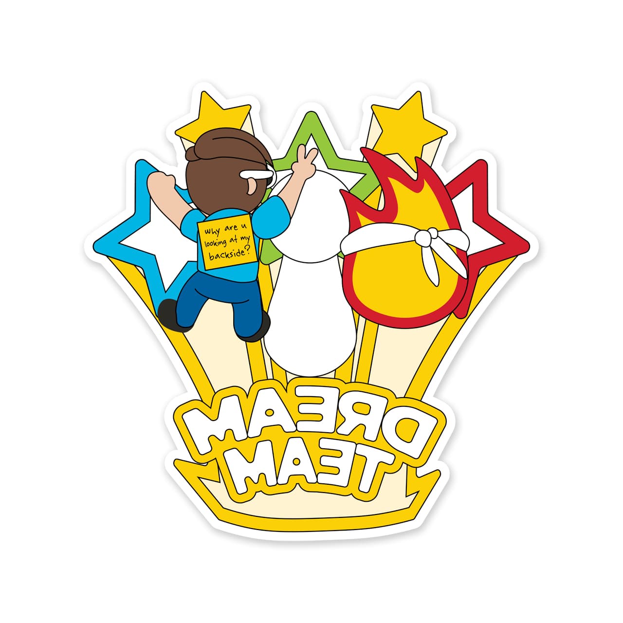 Dream Team Character sticker