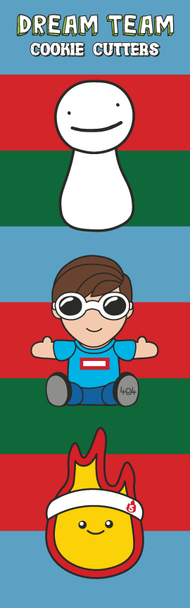 Dream Team Cookie Cutters 3 Pack