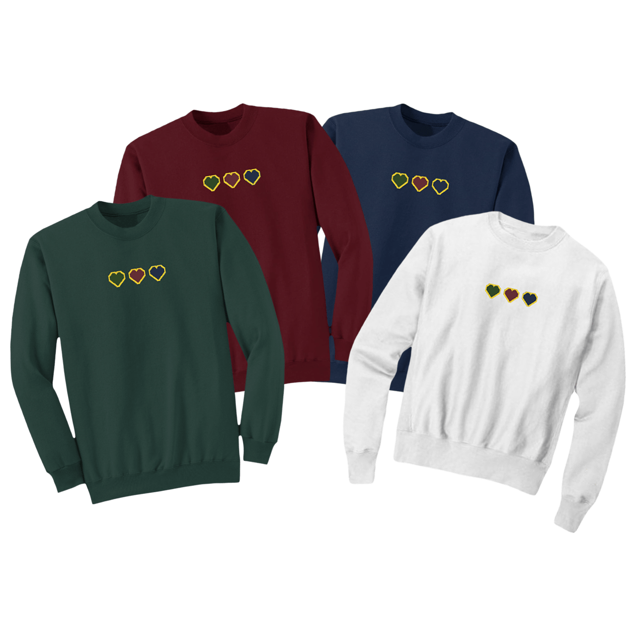 Dream Team Pixel Heart Crewneck Sweatshirt