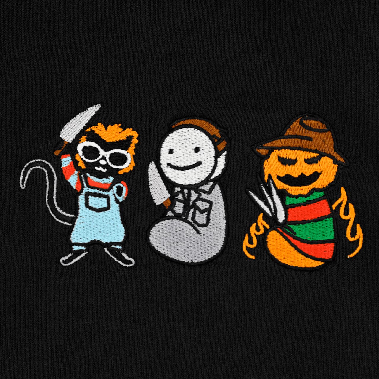 Dream Team Halloween Embroidered Crewneck Sweatshirt