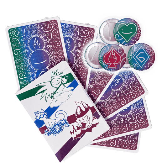 BFCM Dream Team 3 of a Kind Playing Cards and 3-Pack Button Bundle