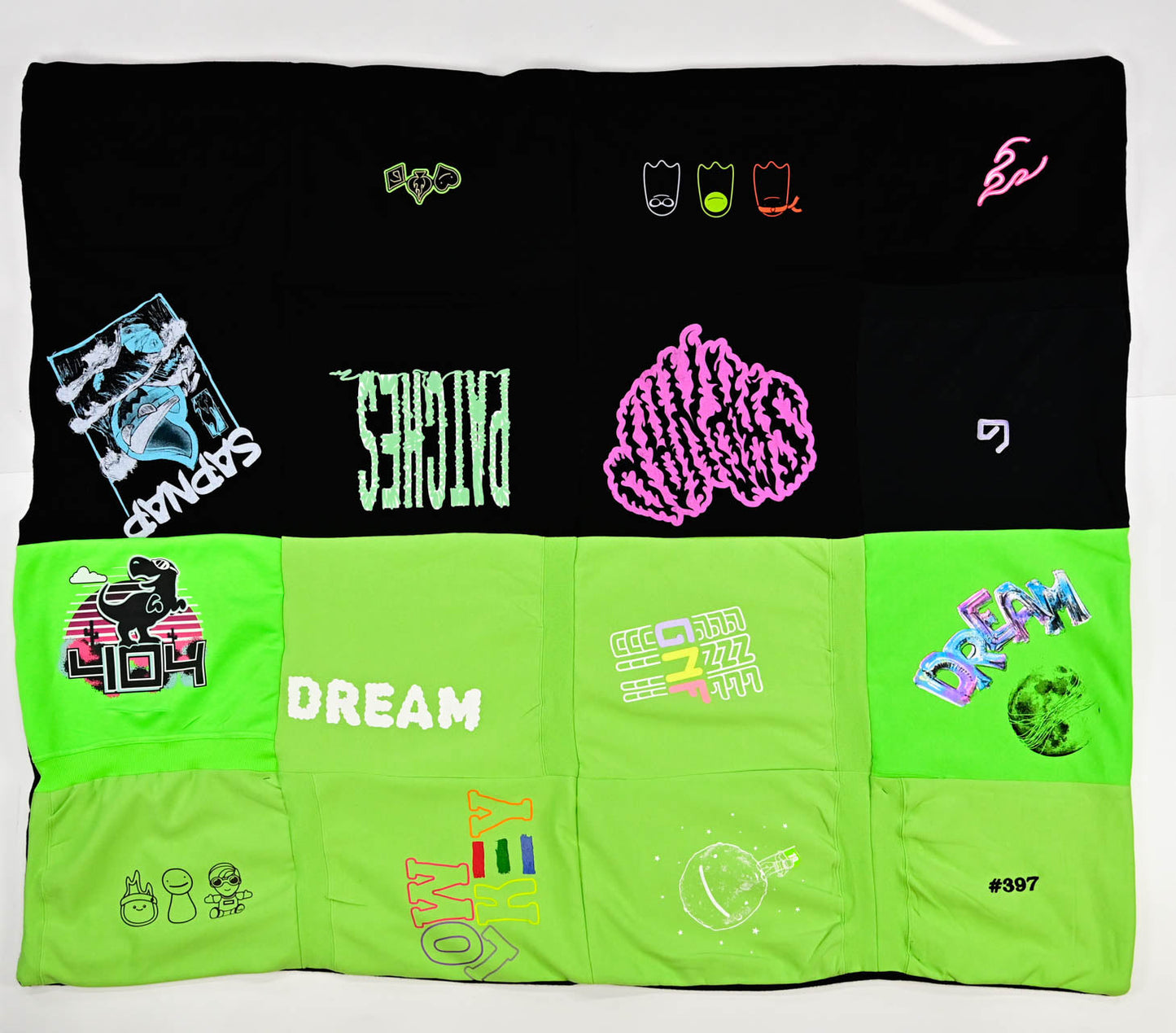 Dream Team Dark Serialized Handcrafted Quilt