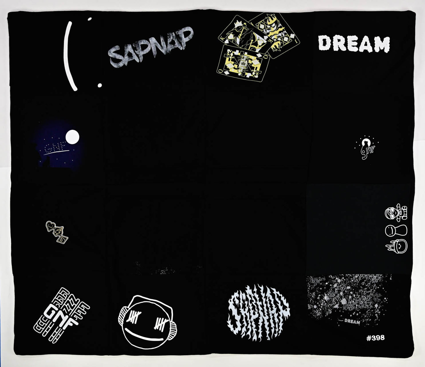 Dream Team Dark Serialized Handcrafted Quilt