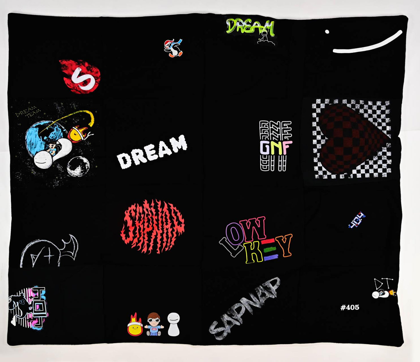 Dream Team Dark Serialized Handcrafted Quilt