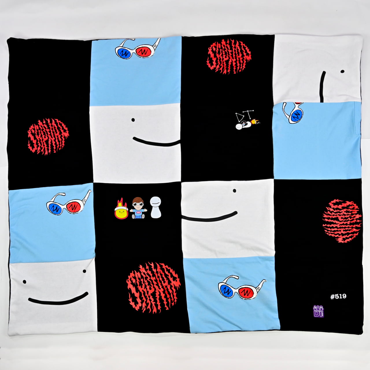 Dream Team Dark Serialized Handcrafted Quilt