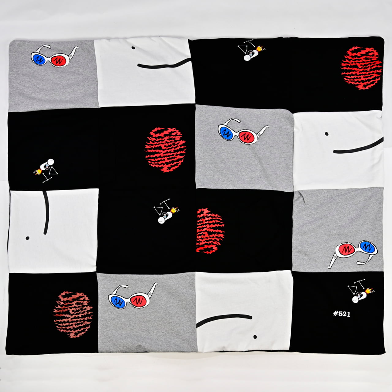 Dream Team Dark Serialized Handcrafted Quilt