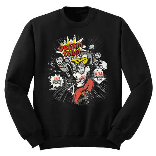 Dream Team Comic Printed Crewneck Sweatshirt