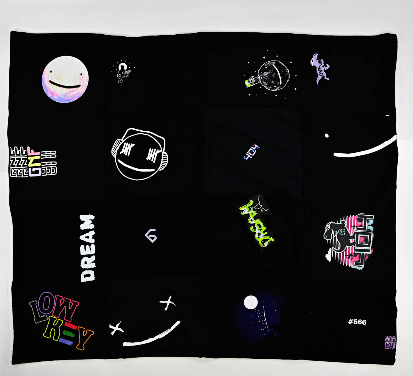 Dream Team Dark Serialized Handcrafted Quilt