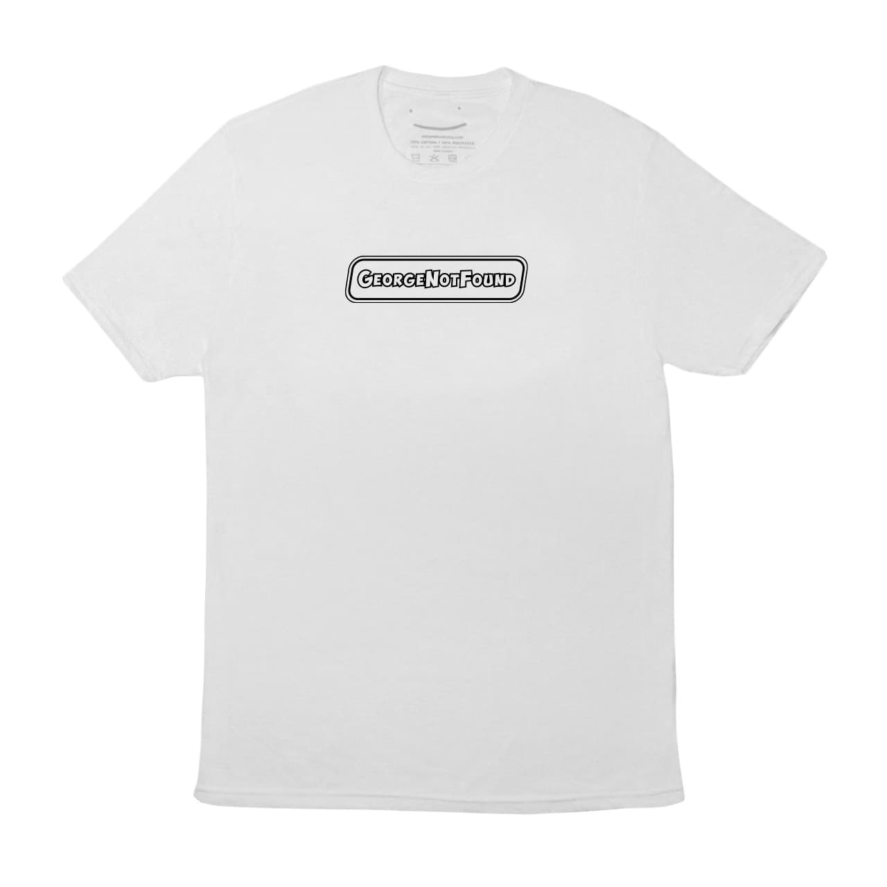 George BLACK Logo White T-shirt
