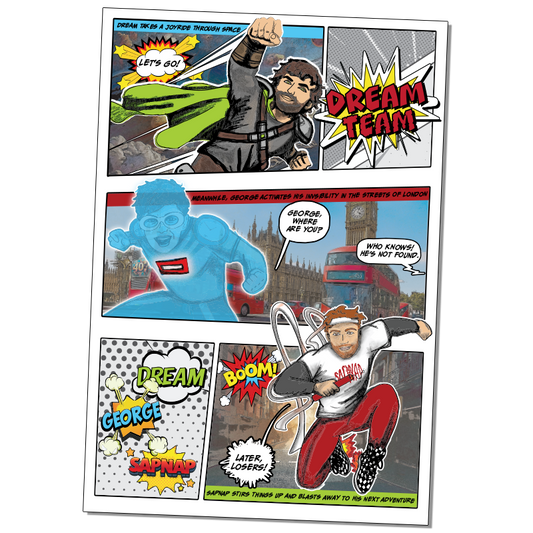 Dream Team Comic Strip Poster