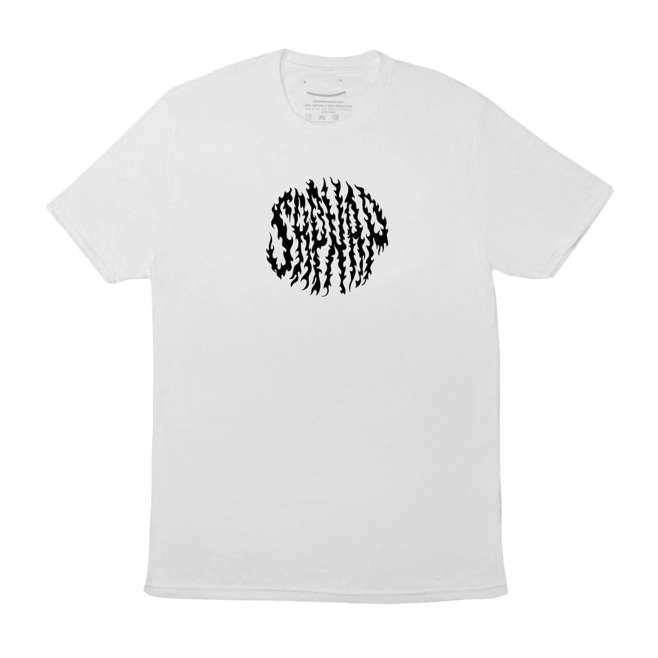 Sapnap BLACK Flame Name White T-shirt