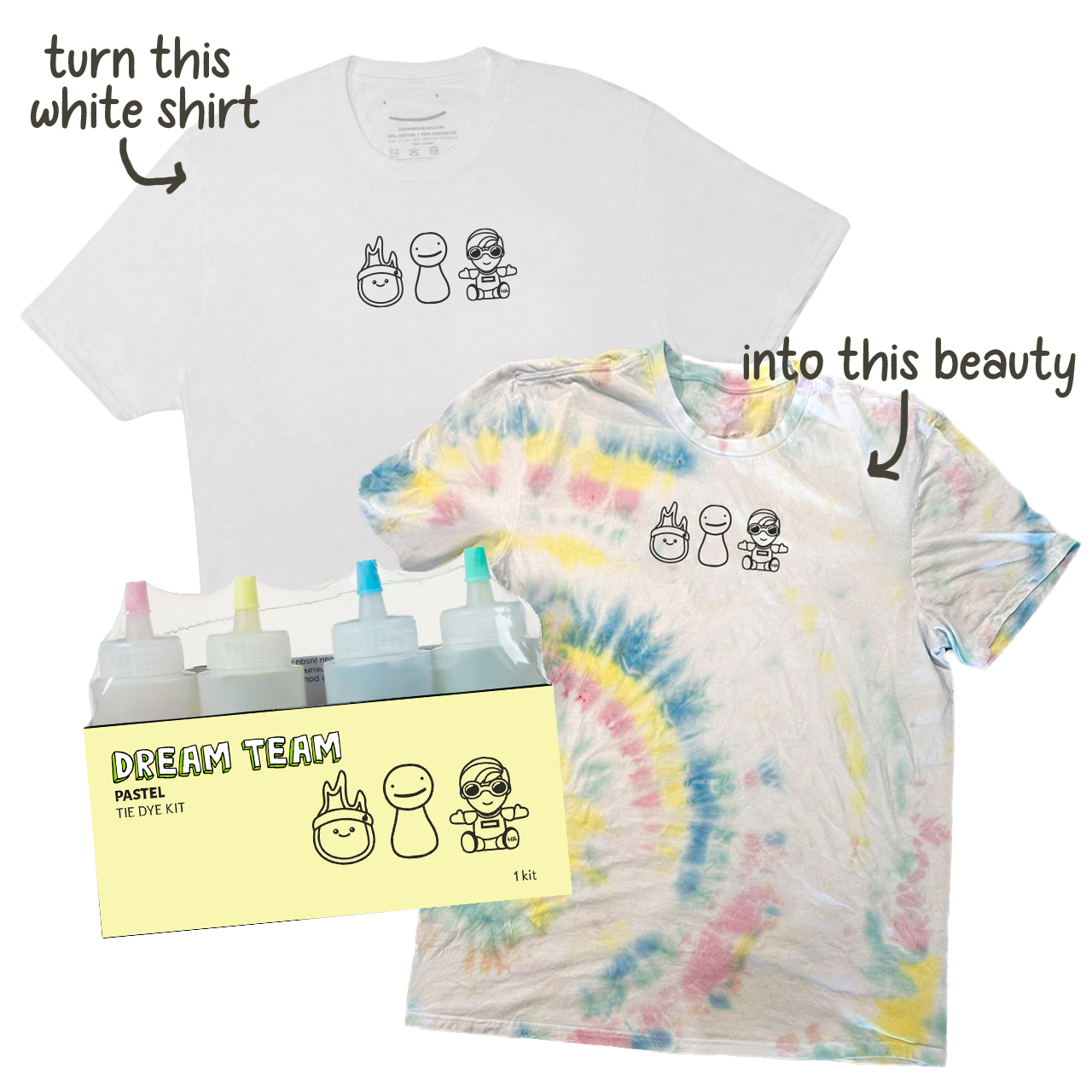 Dream Team Pastel Tie-Dye Kit