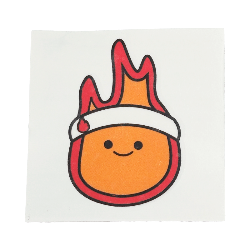 Sapnap Flame Character Temporary Tattoo